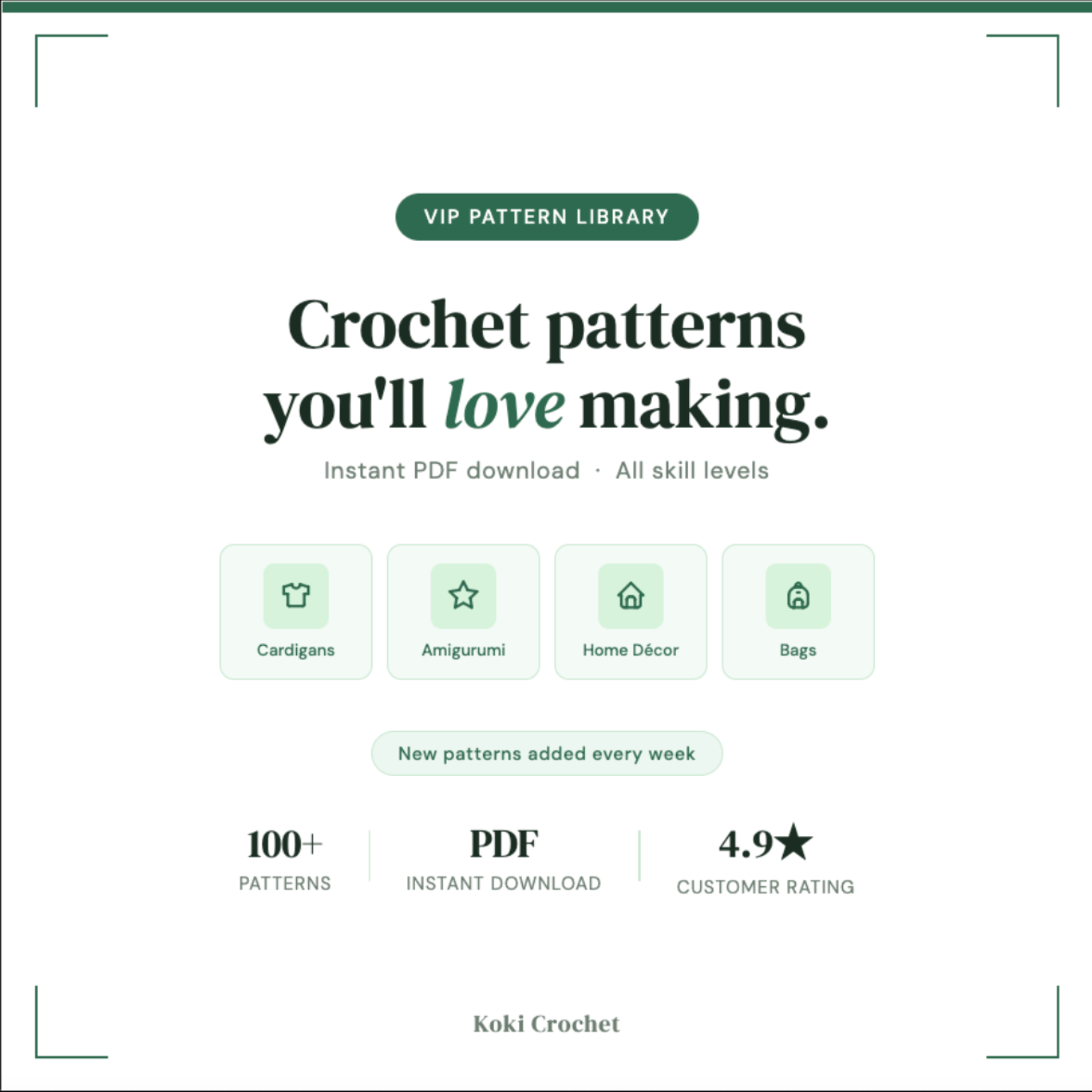 VIP Pattern Library — Yearly Updated
